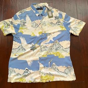 All Saints Soaring Ceramic Blue Shirt